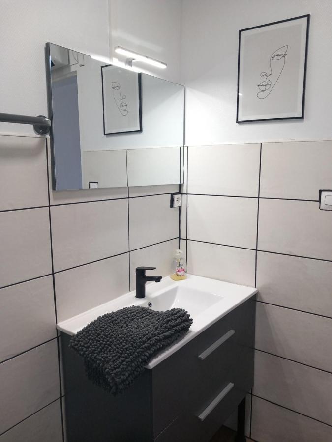 Studio bleu tout équipé avec wifi Le Creusot Exterior foto